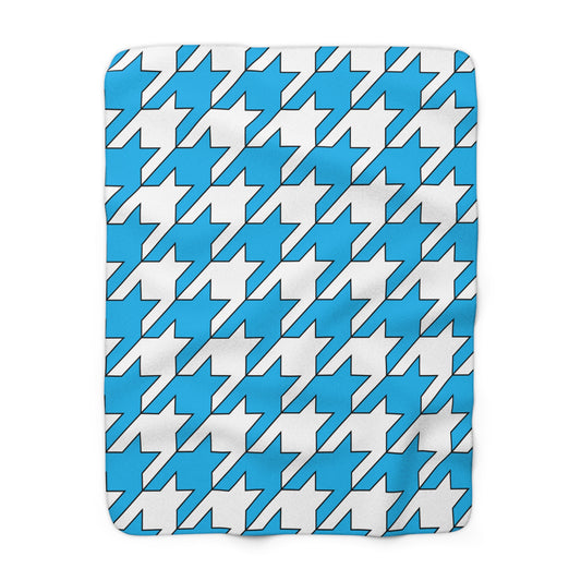 San Marino Retro Houndstooth Blanket Throw