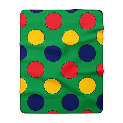 Mauritius Retro Polka Dots Blanket Throw
