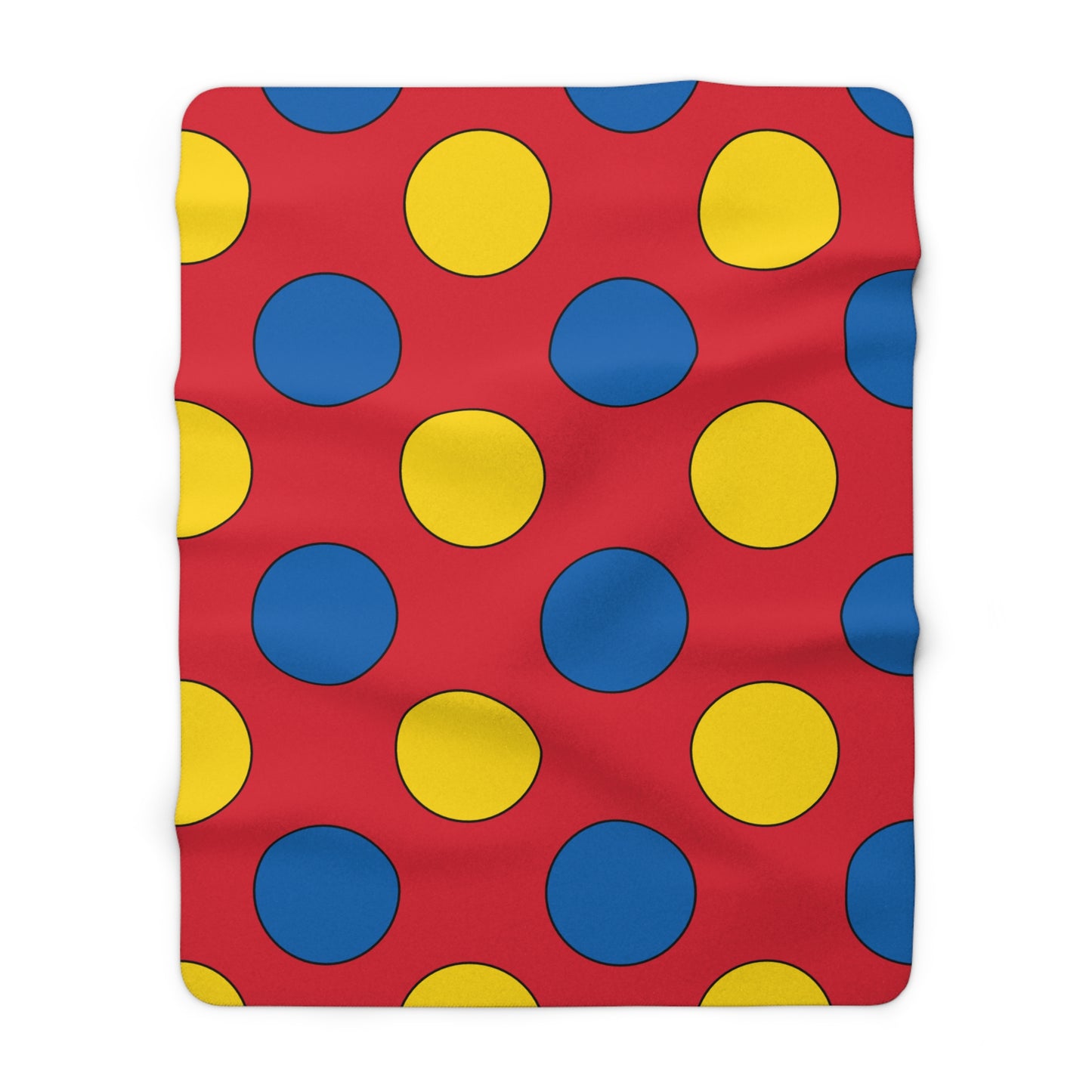 Mongolia Retro Polka Dots Blanket Throw