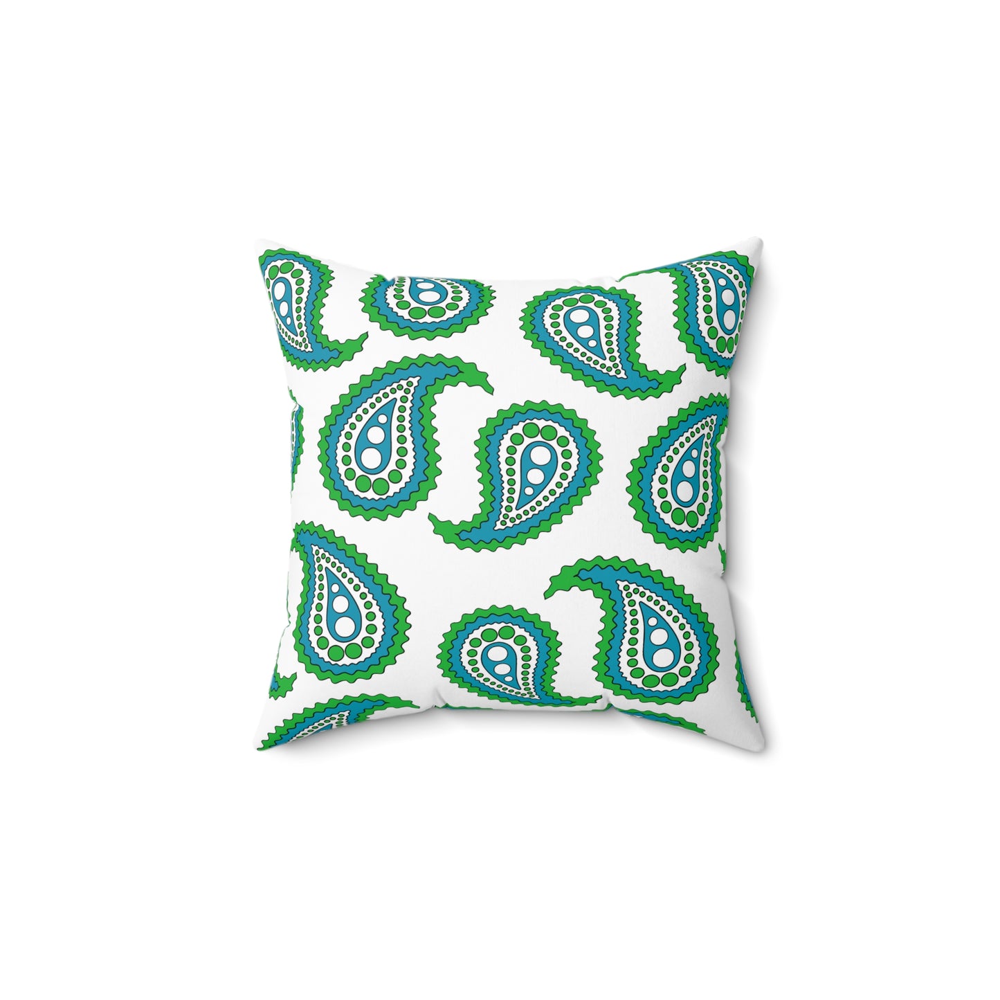 Uzbekistan Retro Paisley Cushion Pillow