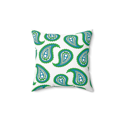 Uzbekistan Retro Paisley Cushion Pillow