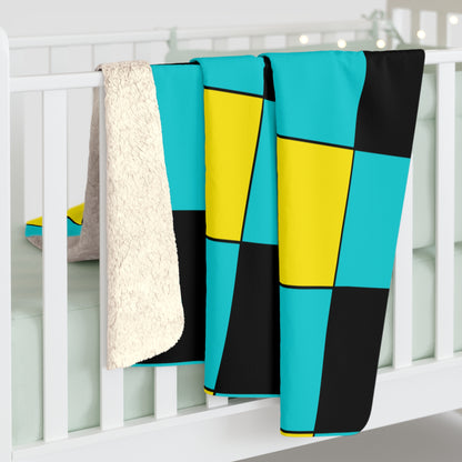 Bahamas Retro Check Blanket Throw