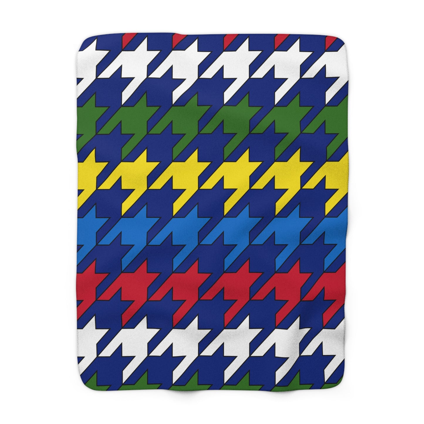 Pitcairn Retro Houndstooth Blanket Throw