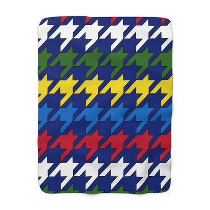 Pitcairn Retro Houndstooth Blanket Throw