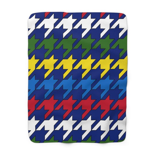 Pitcairn Retro Houndstooth Blanket Throw