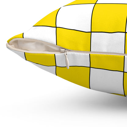 Vatican City Retro Check Cushion Pillow