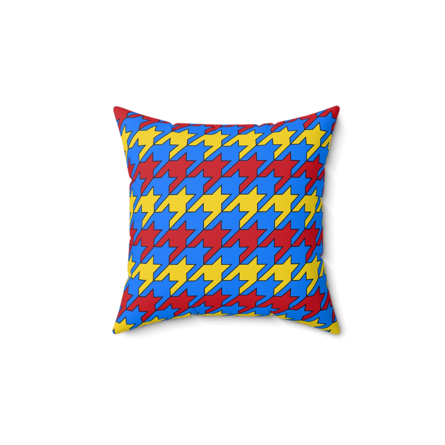 Democratic Republic of the Congo Retro Houndstooth Cushion Pillow