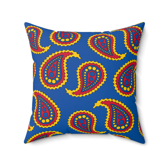 Aland Islands Retro Paisley Cushion Pillow