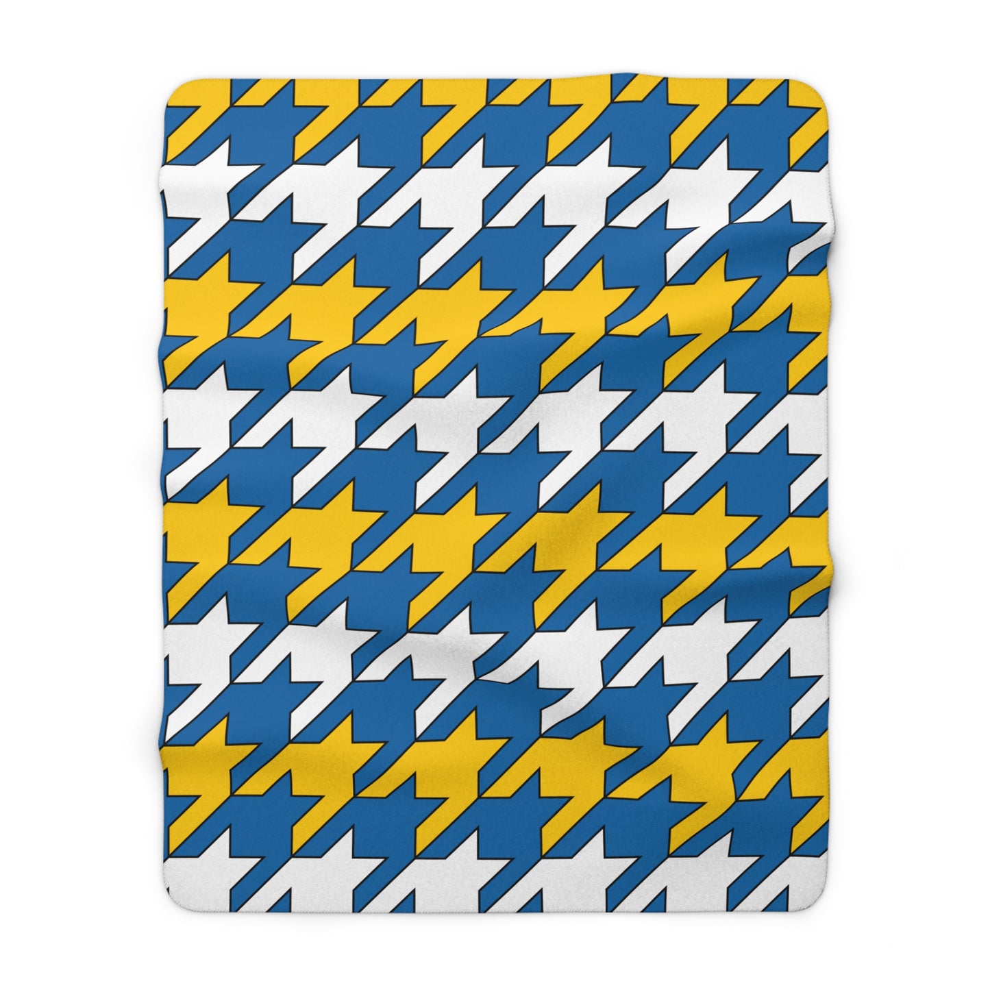 Canary Islands Retro Houndstooth Blanket Throw