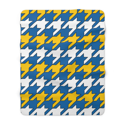 Canary Islands Retro Houndstooth Blanket Throw