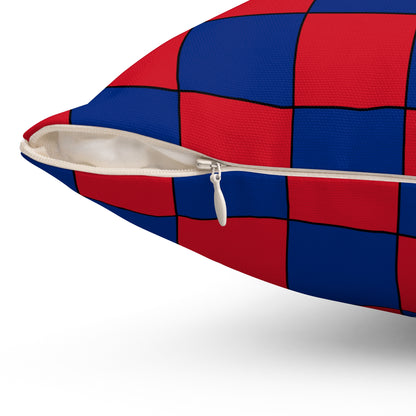 Liechtenstein Retro Check Cushion Pillow