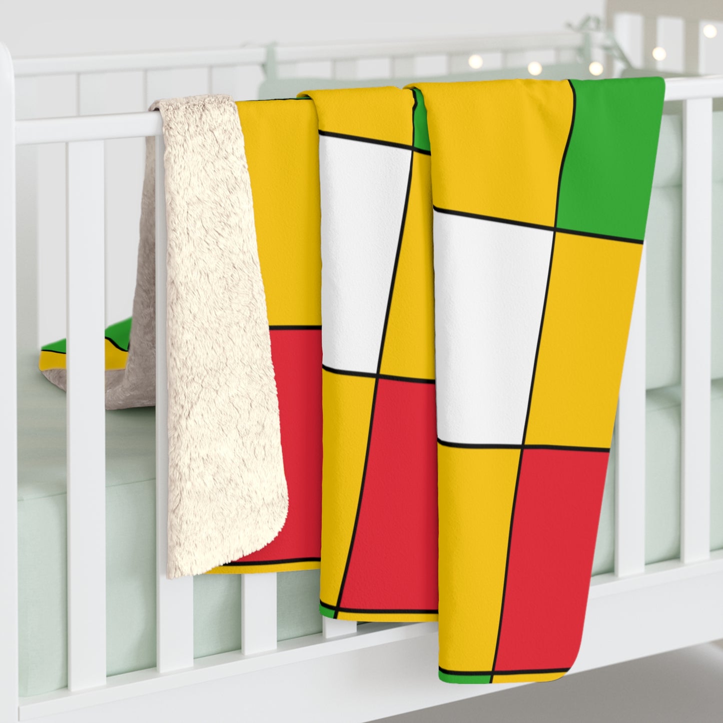 Myanmar Retro Check Blanket Throw