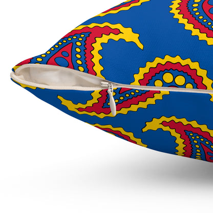 Aland Islands Retro Paisley Cushion Pillow