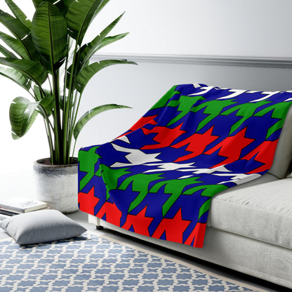 Gambia Retro Houndstooth Blanket Throw
