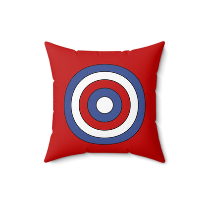 Democratic Peoples Republic Of Korea Retro Target Cushion Pillow