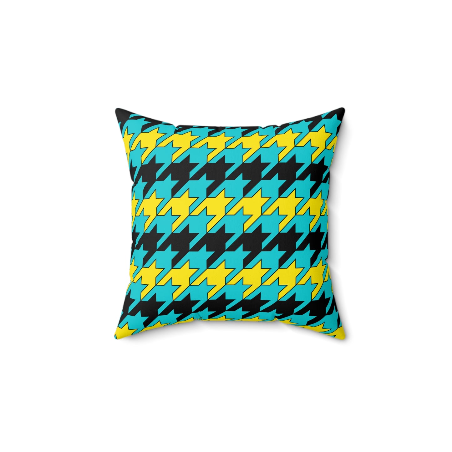 Bahamas Retro Houndstooth Cushion Pillow