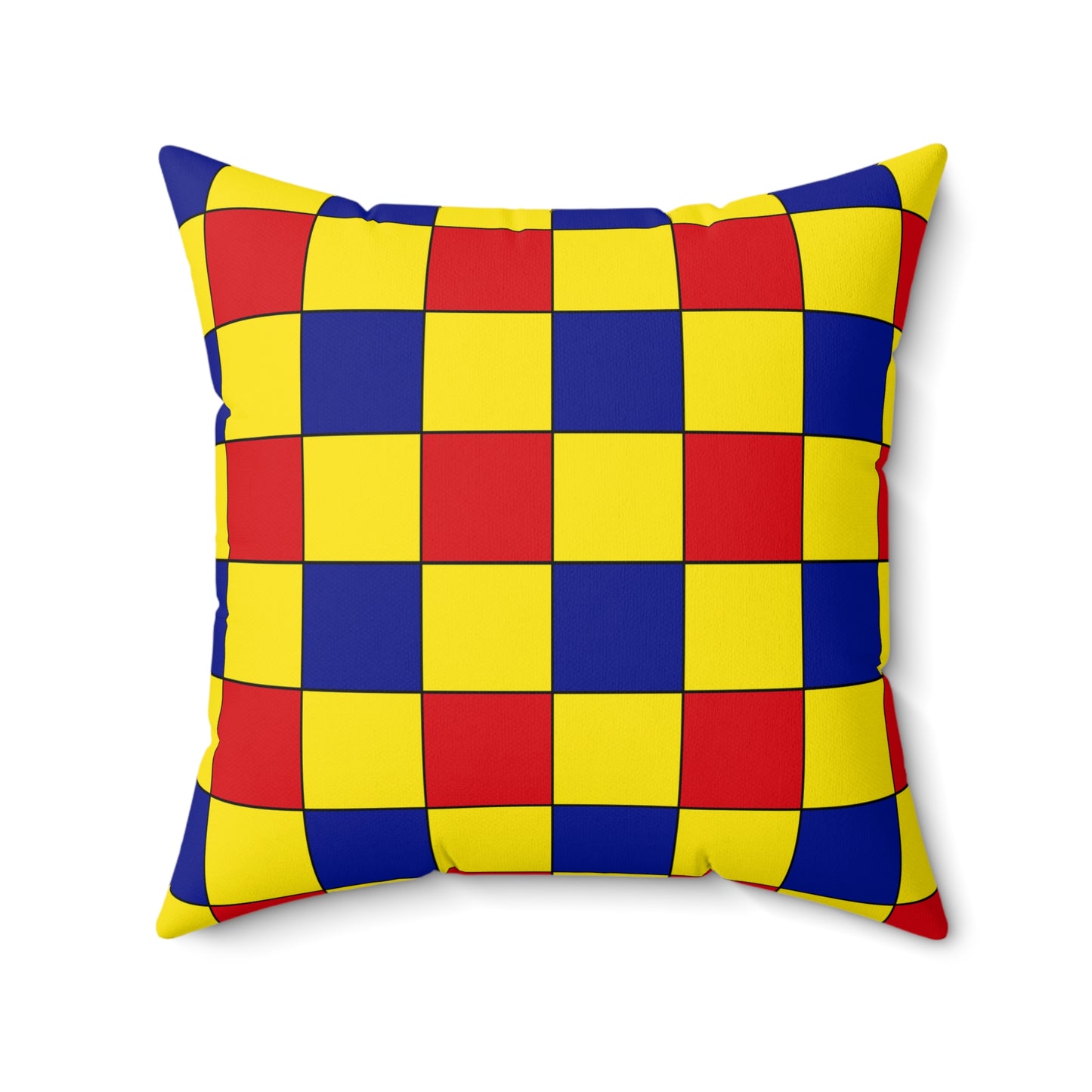 Colombia Retro Check Cushion Pillow