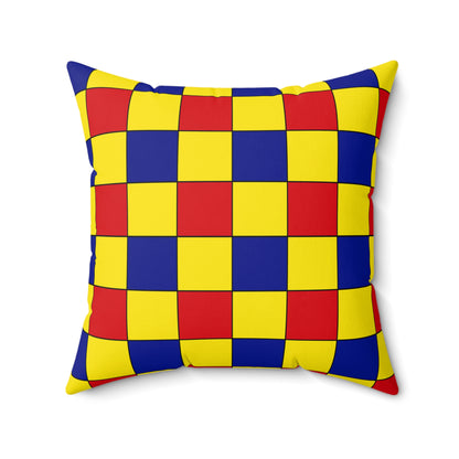 Colombia Retro Check Cushion Pillow