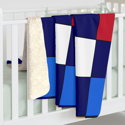 Tristan Da Cunha Retro Check Blanket Throw