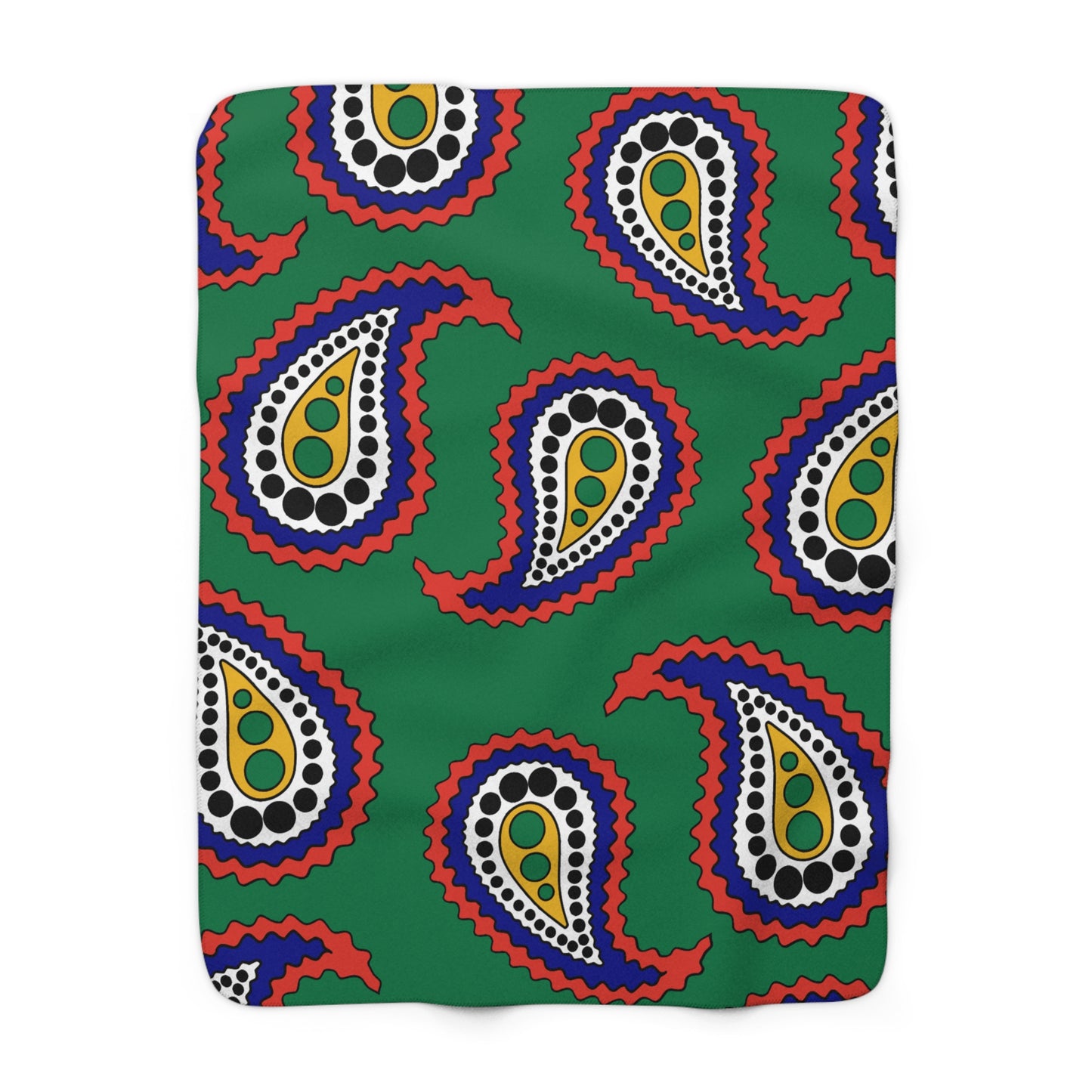 South Africa Retro Paisley Blanket Throw