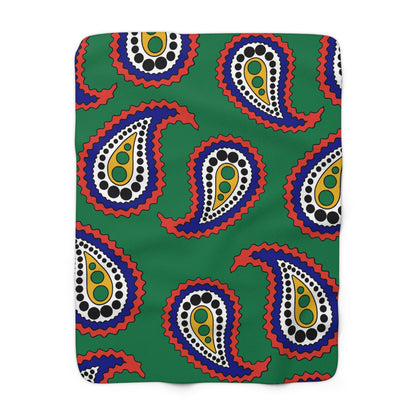 South Africa Retro Paisley Blanket Throw