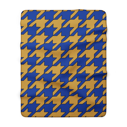 Kosovo Retro Houndstooth Blanket Throw