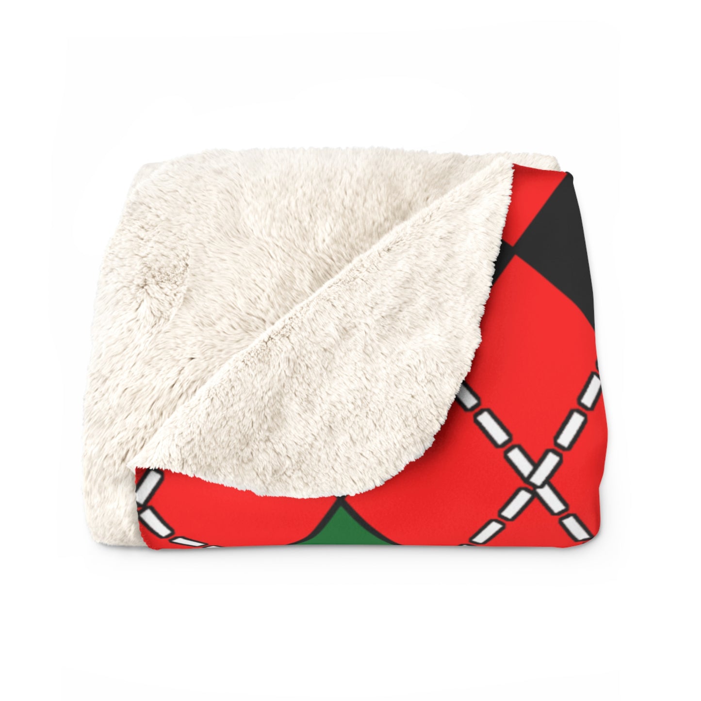 United Arab Emirates Retro Argyle Blanket Throw