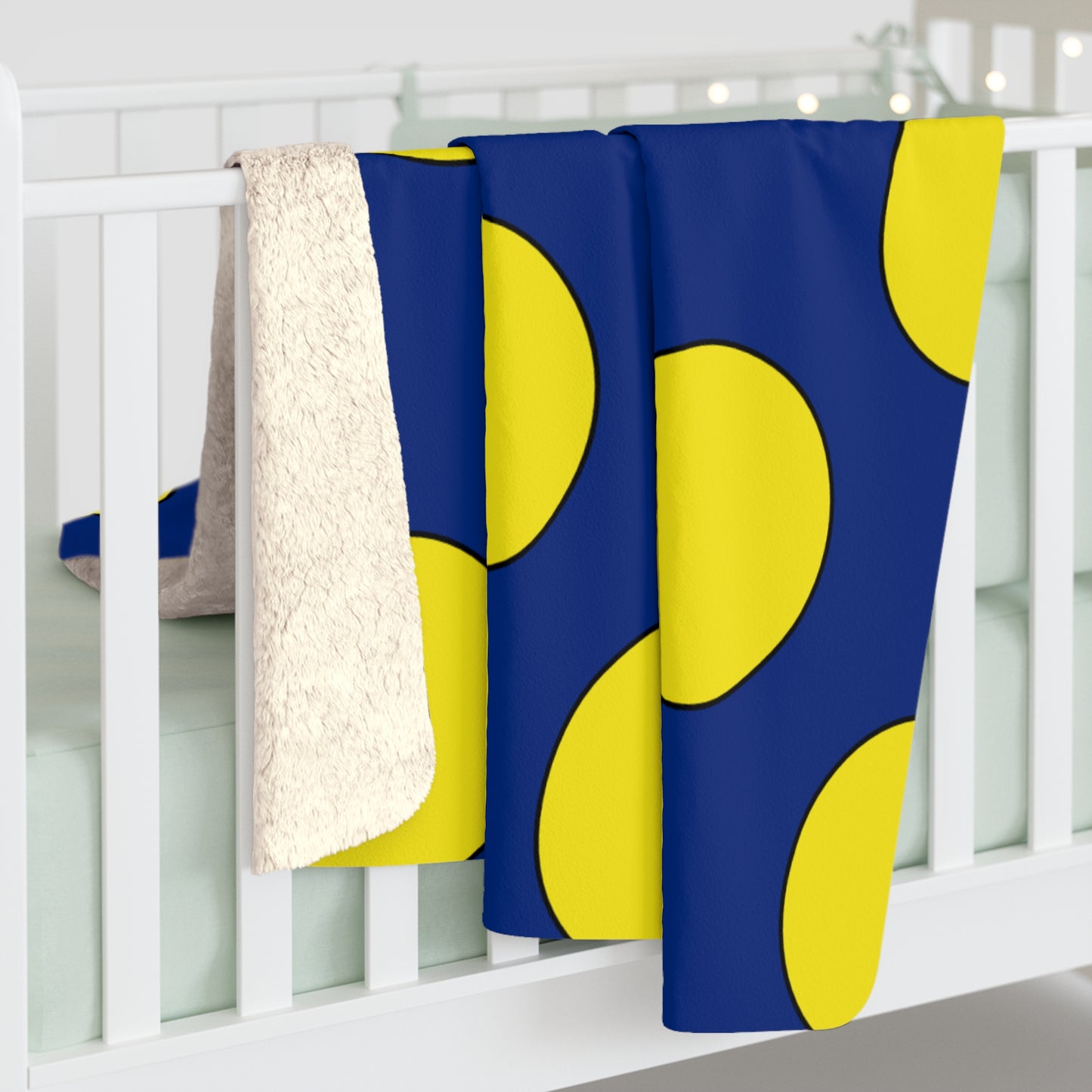 Curacao Retro Polka Dots Blanket Throw
