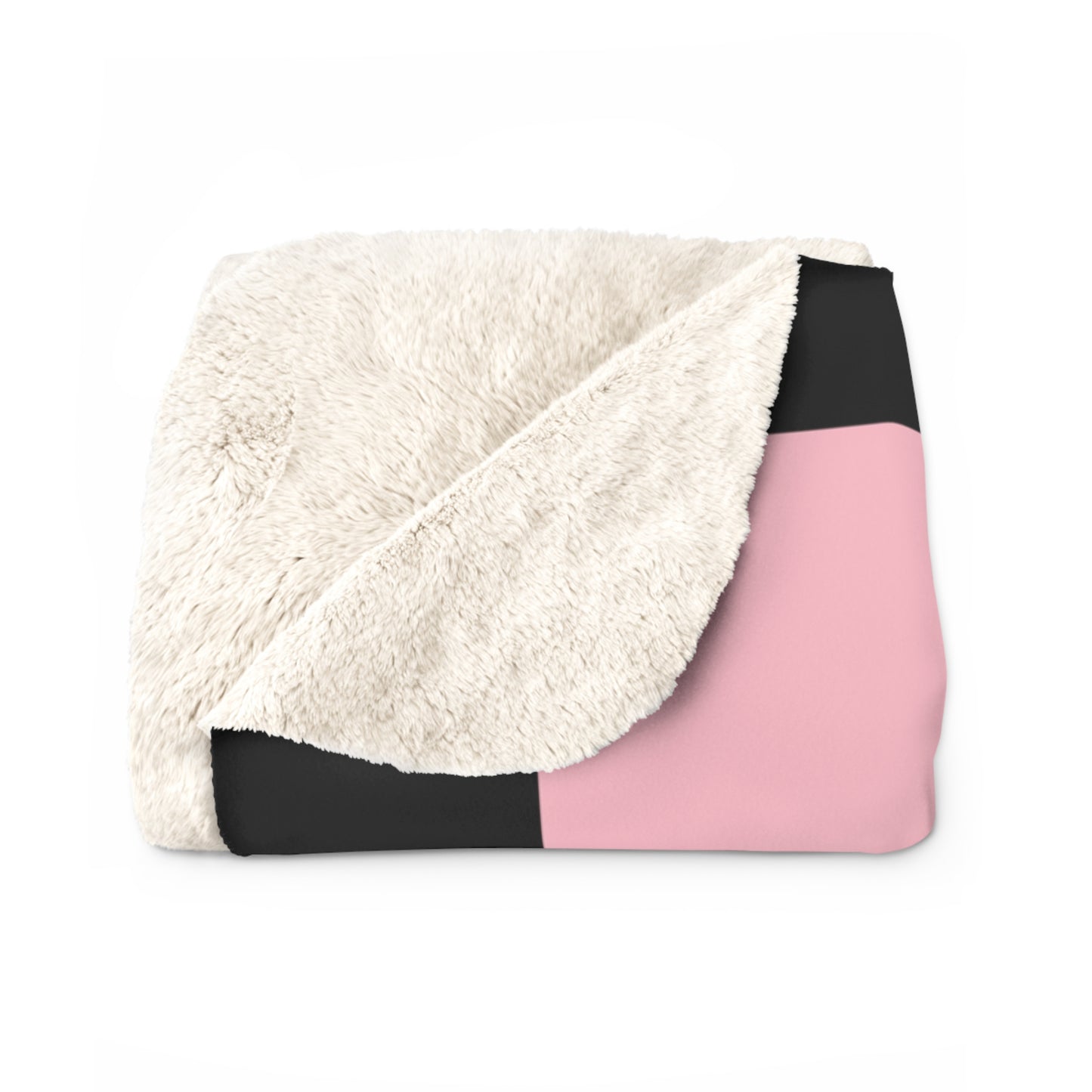 Pink, Black Retro Check Blanket Throw