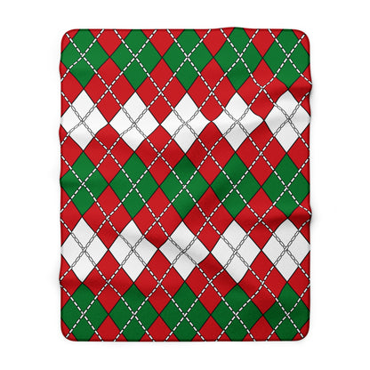 Belarus Retro Argyle Blanket Throw