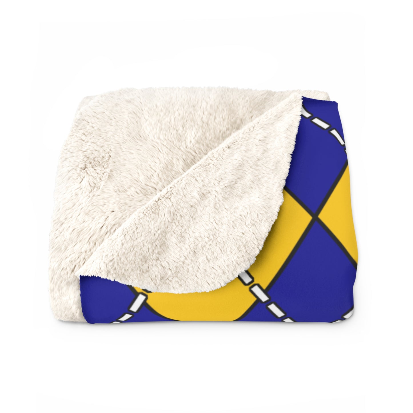 Bosnia And Herzegovina Retro Argyle Blanket Throw