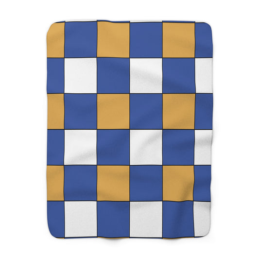 Marshall Islands Retro Check Blanket Throw