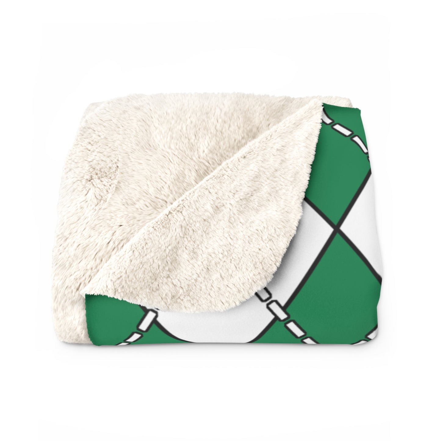Nigeria Retro Argyle Blanket Throw
