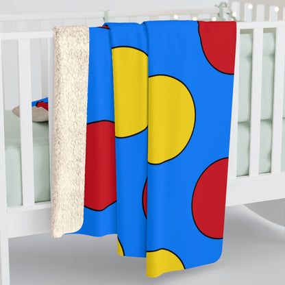 Democratic Republic of the Congo Retro Polka Dots Blanket Throw