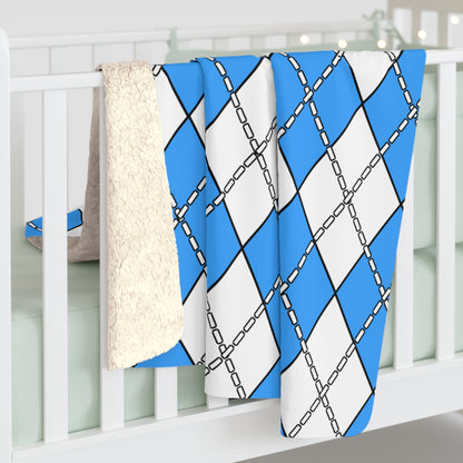 Somalia Retro Argyle Blanket Throw
