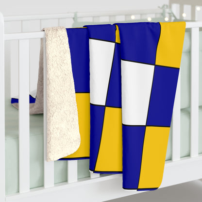 Bosnia And Herzegovina Retro Check Blanket Throw