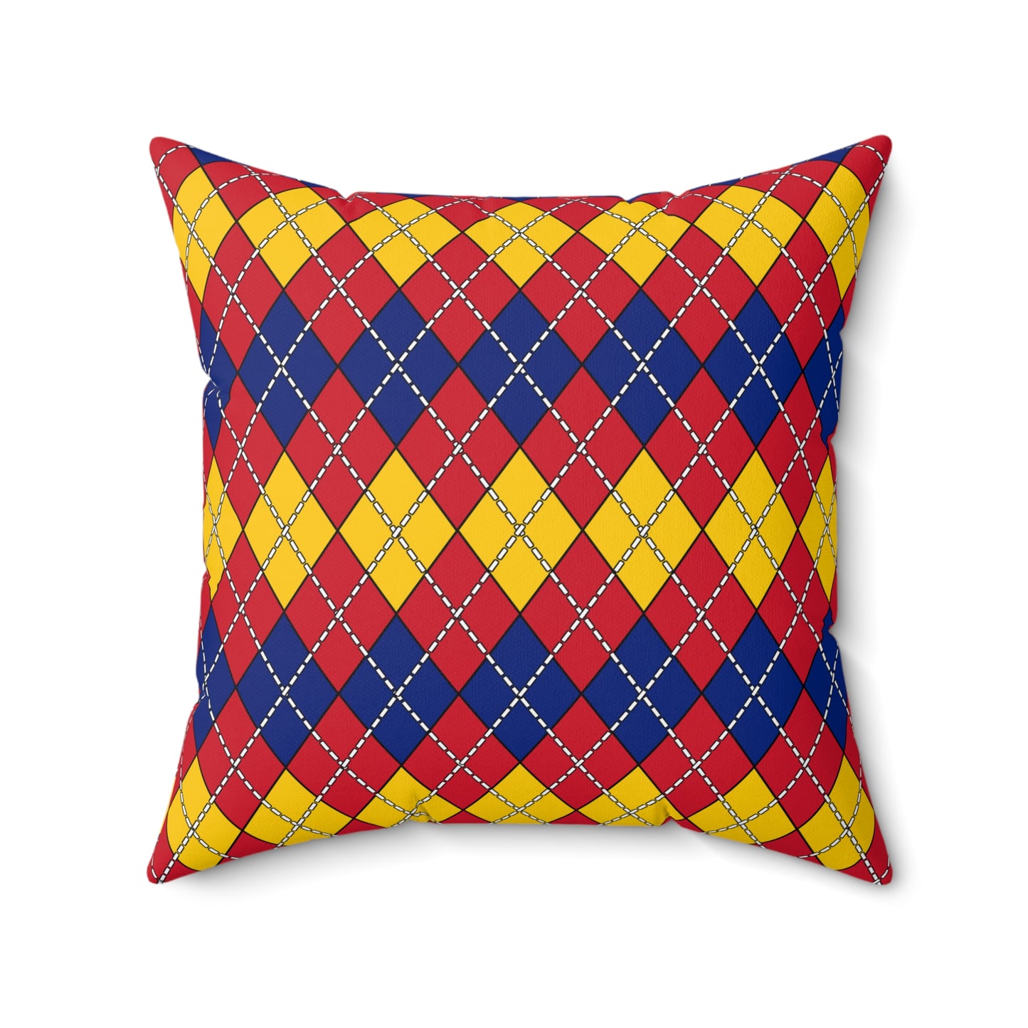 Venezuela Retro Argyle Cushion Pillow