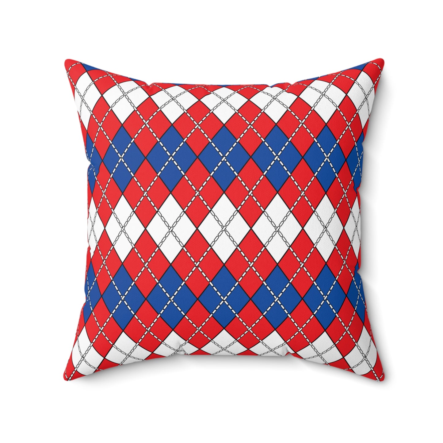 Slovakia Retro Argyle Cushion Pillow