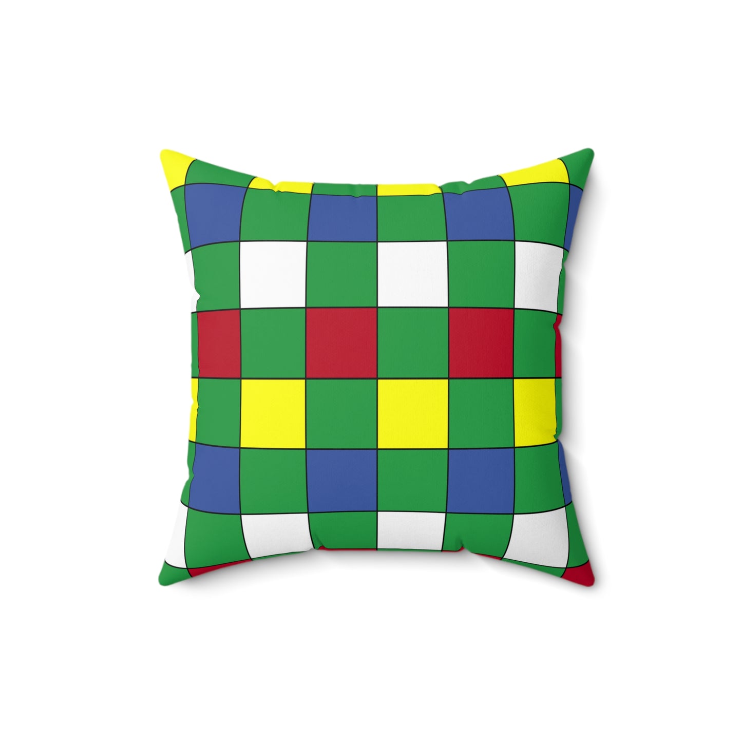 Comoros Retro Check Cushion Pillow