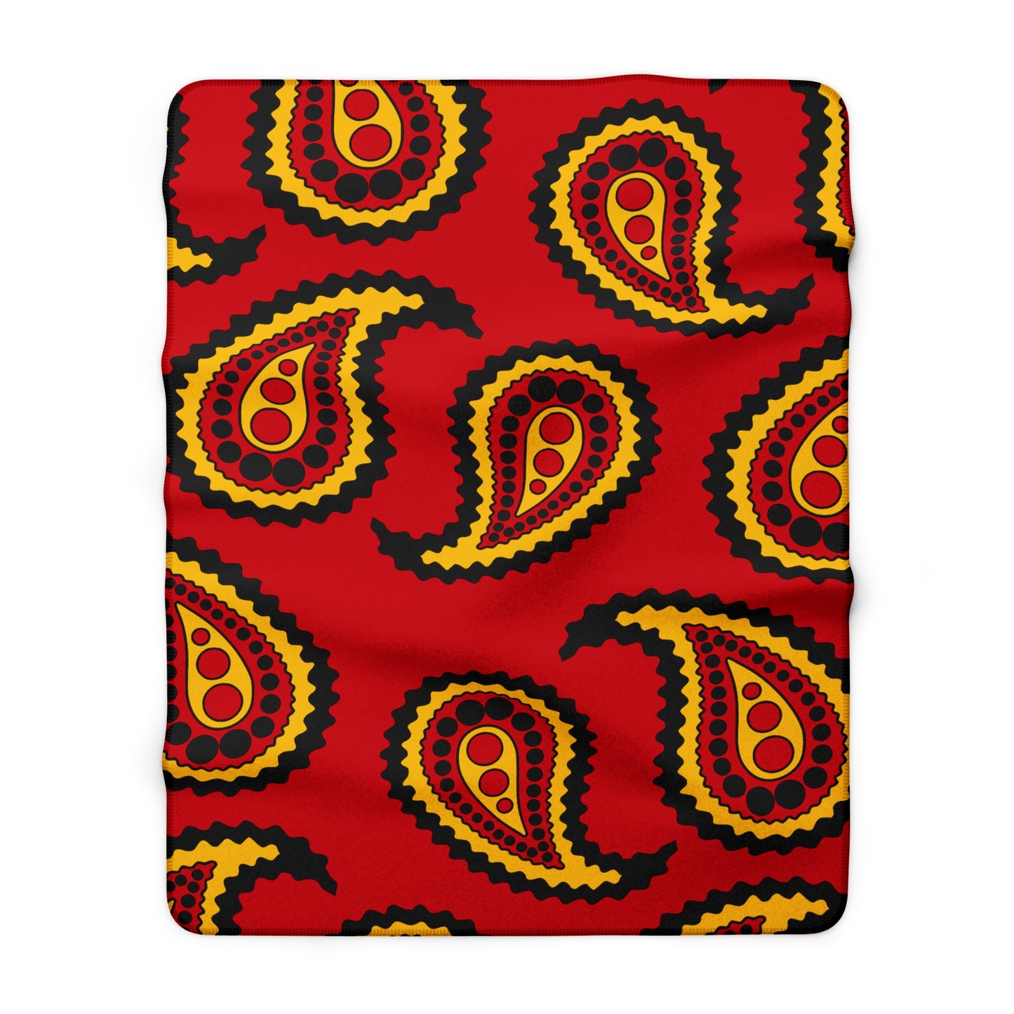 Timor Leste Retro Paisley Blanket Throw