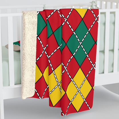 Grenada Retro Argyle Blanket Throw