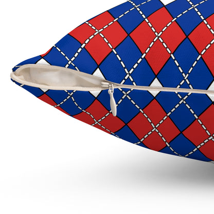 Iceland Retro Argyle Cushion Pillow