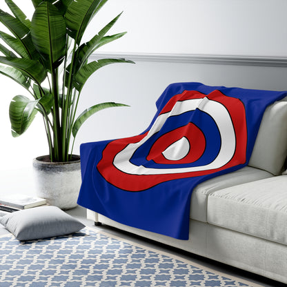 Cuba Retro Target Blanket Throw