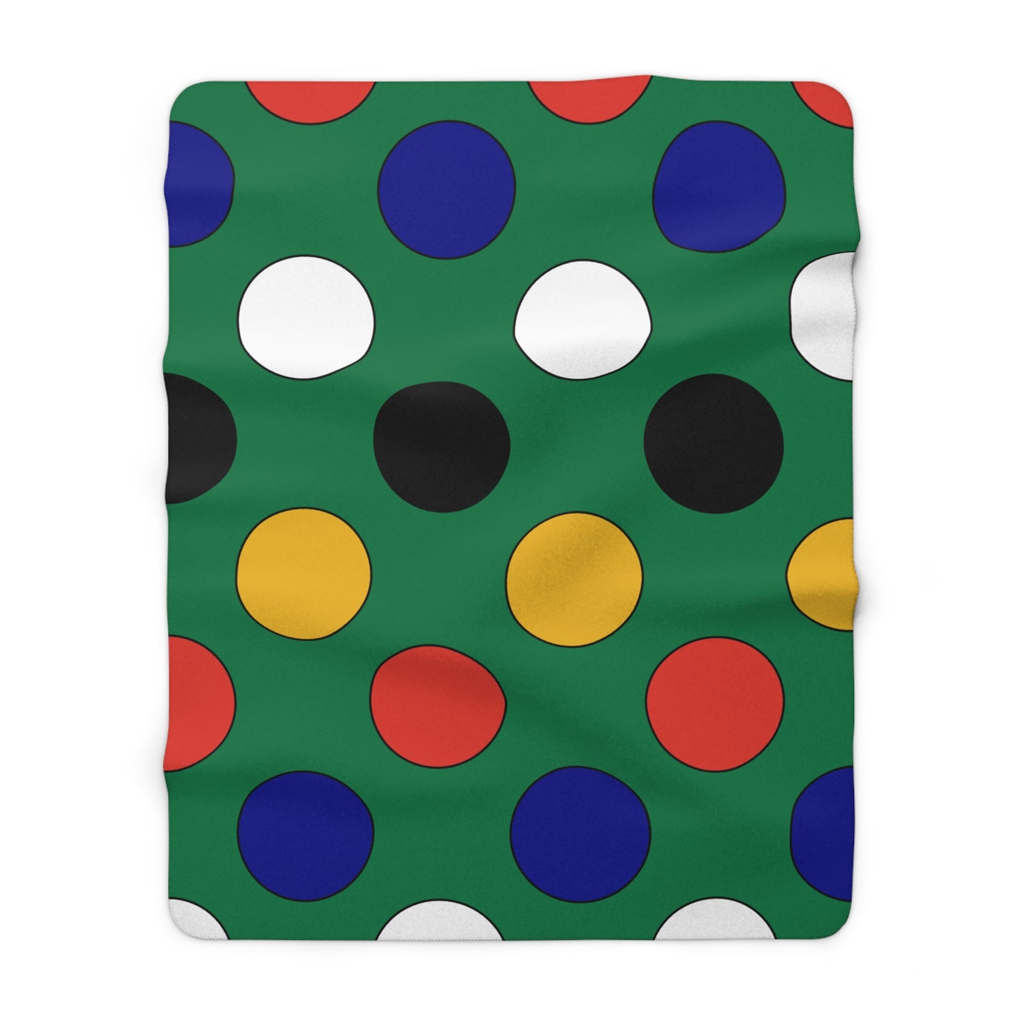 South Africa Retro Polka Dots Blanket Throw