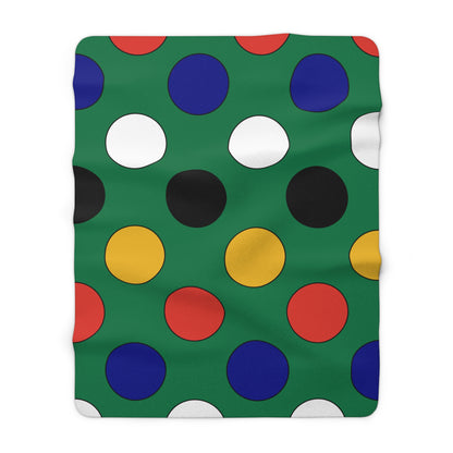 South Africa Retro Polka Dots Blanket Throw
