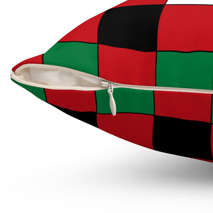 Western Sahara Retro Check Cushion Pillow