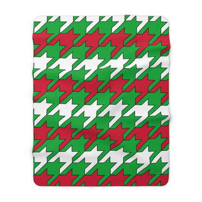 Wales Retro Houndstooth Blanket Throw