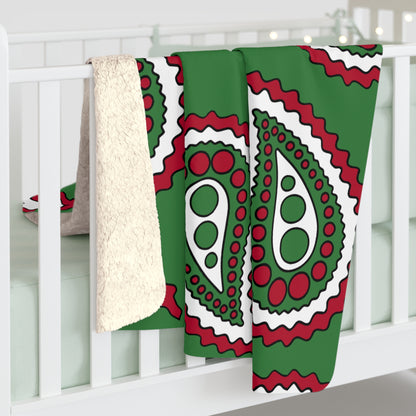Suriname Retro Paisley Blanket Throw