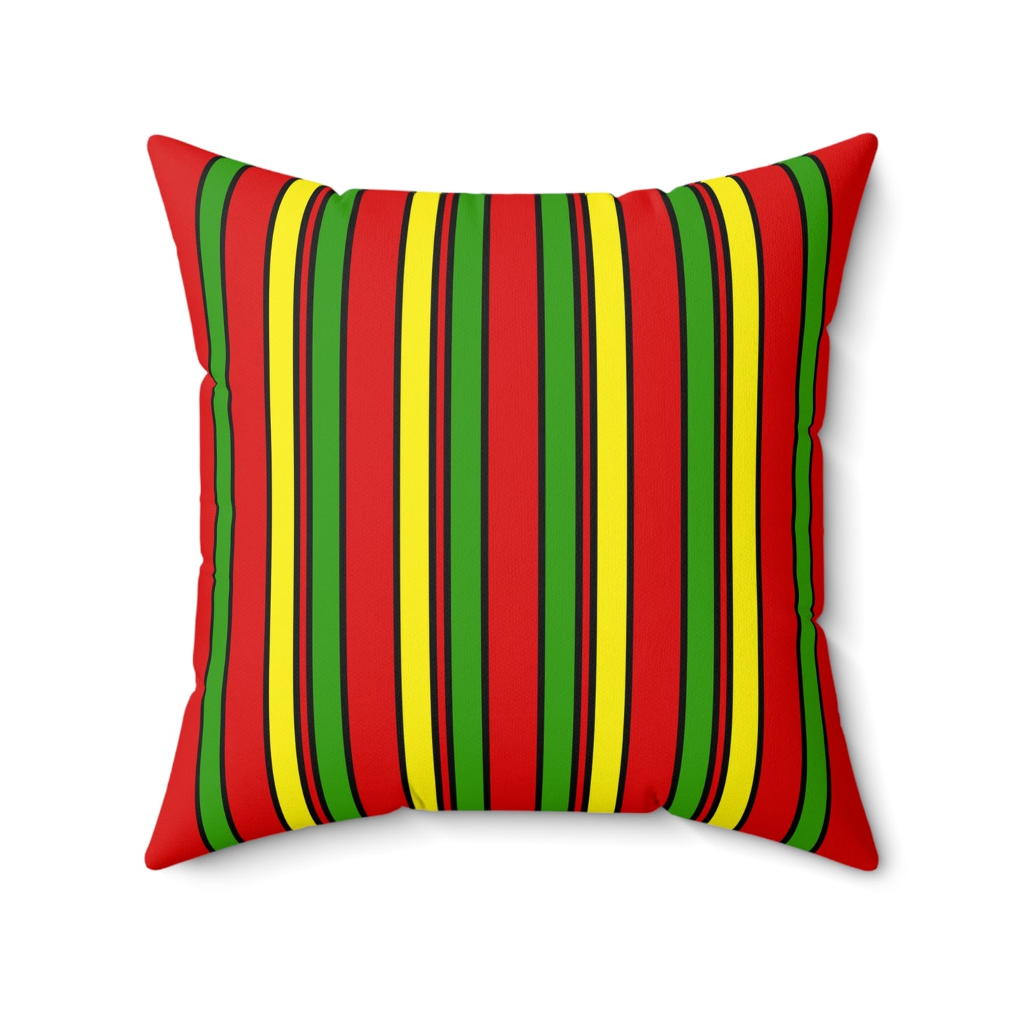 Burkina Faso Retro Stripes Cushion Pillow