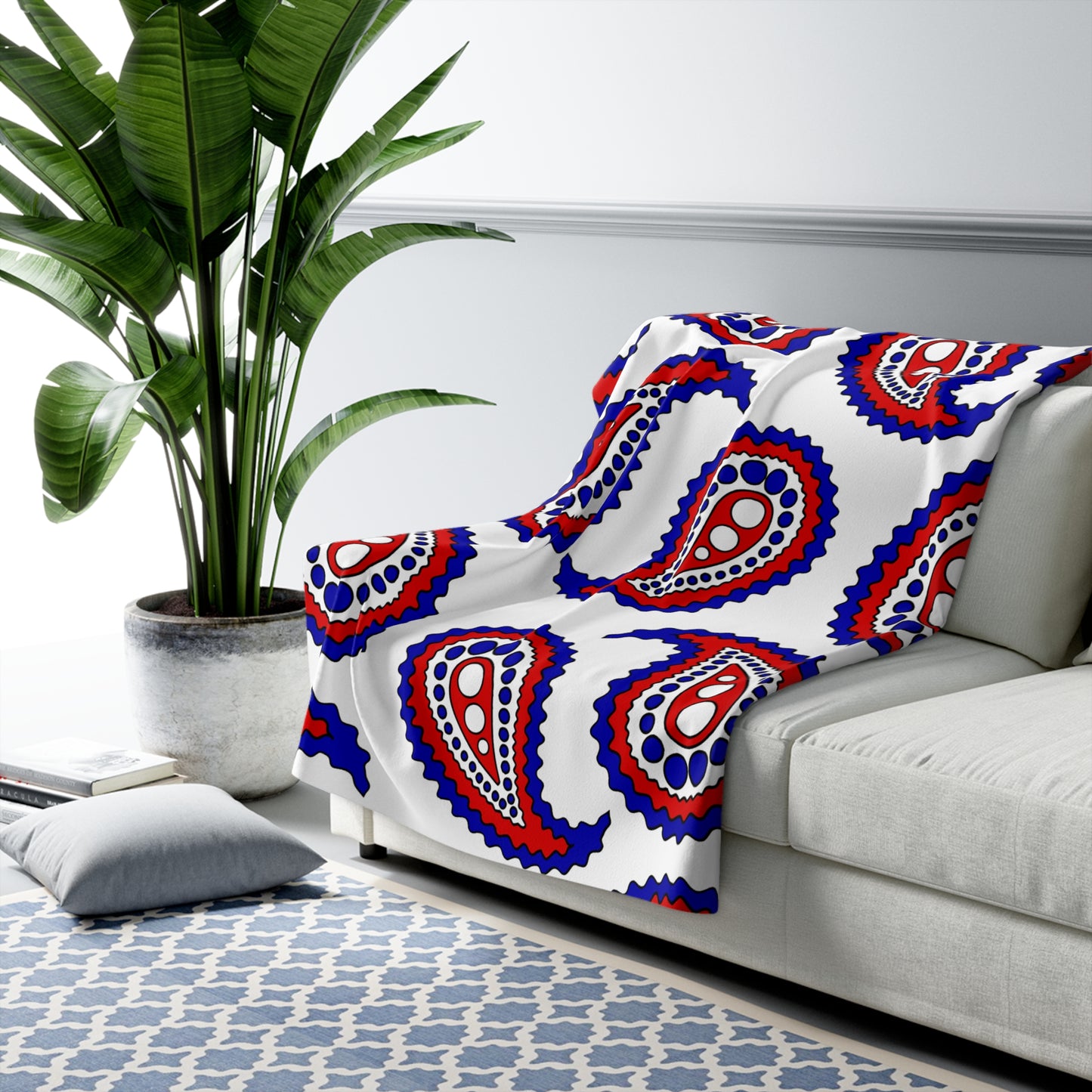 Panama Retro Paisley Blanket Throw